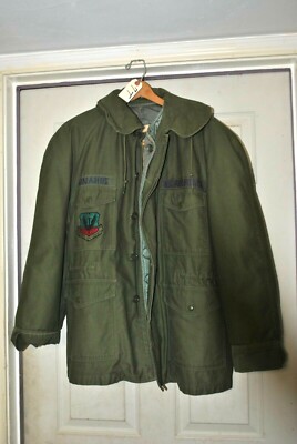 ORIGINAL USAF US AIR FORCE JACKET OG107 SATEEN WITH LINER 1962  7T