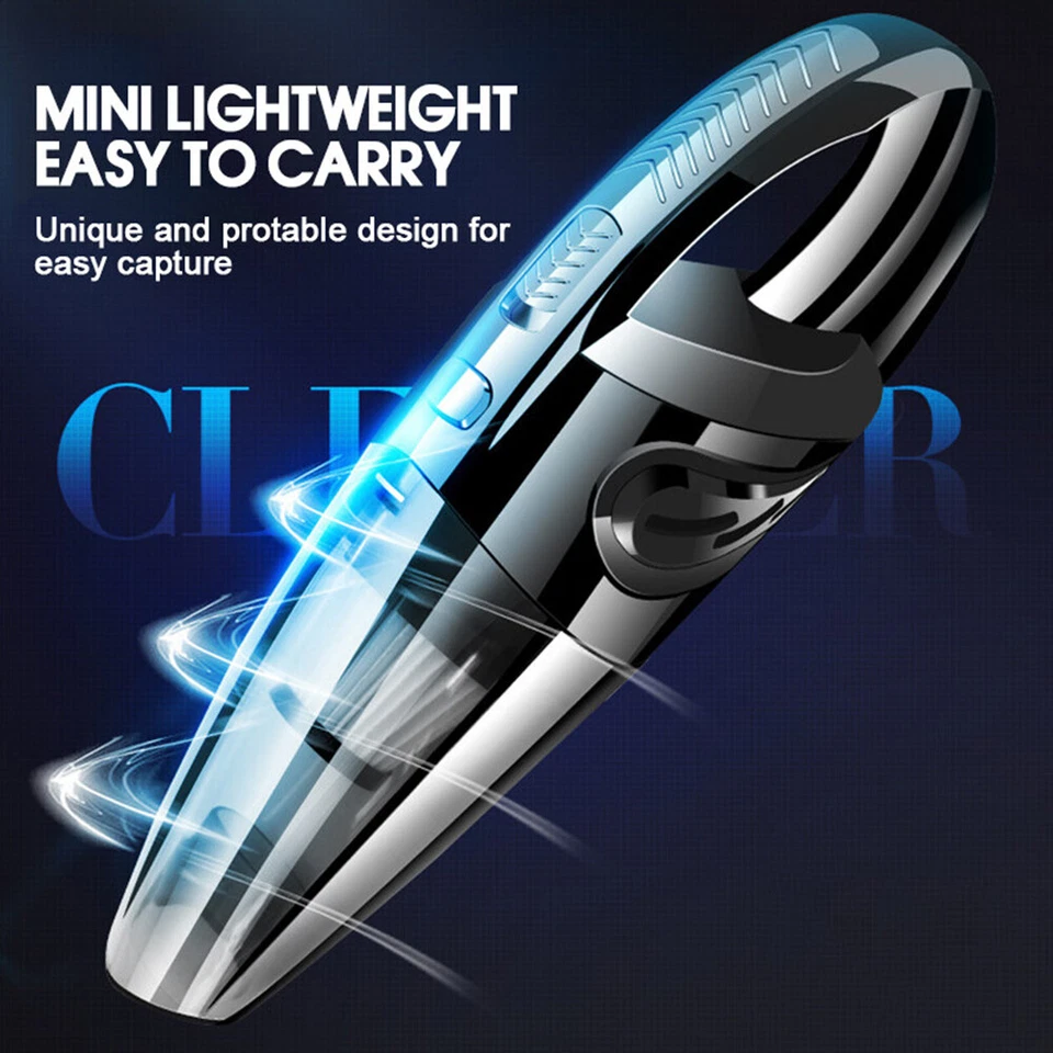 Wet/Dry Cordless Handheld Vacuum Powerful Suction USB-C Rechargeable Home & Car - Image 3 of 4