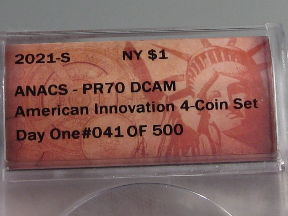 Deep Cameo Proof 2021-s American Innovation Dollar ANACS PR70 DCAM #41 of 500 - Image 3 of 4