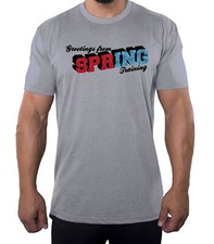 Image of Greetings from spring training Men's Baseball T-shirts, Cool Baseball tees