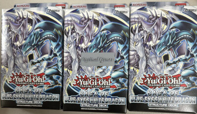 YUGIOH 3x Structure Deck: Saga of Blue-Eyes White Dragon