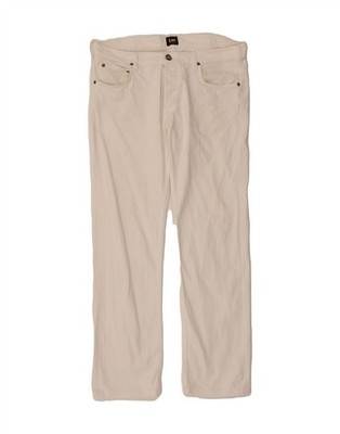 LEE Herren Powell Straight Jeans W34 L31 weiß Baumwolle AK12