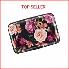 Mini Credit Card Holder for Women,RFID Blocking Slim Hard Card Case ID Case Trav