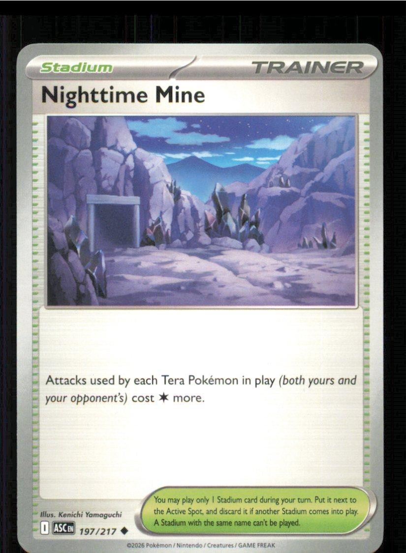 Nighttime Mine 197/217 Uncommon Ascended Heroes Pokemon Near Mint