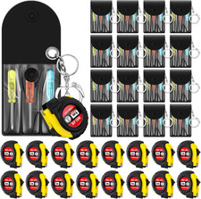 32 Pcs Mini Tape Measure Keychain Bulk Mini Screwdriver Keychain Set Adult Tool