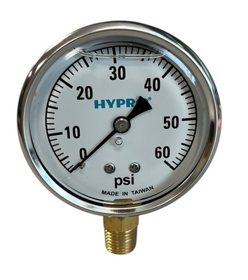 #ad #ad Hypro Glycerin Filled Pressure Gauge 2 1 2quot; Face 1 4quot; LM Stem 0 60 PSI GG60 $36.43