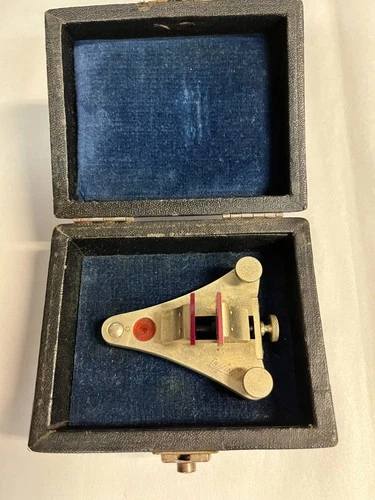 Vintage Watchmakers Levin Poising Tool Agate Jaws Working Condition