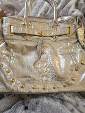 Butler Wilson crocodile Vintage Handbag With crystal crocodile Bag Charm