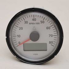 VDO Boat ViewLine Sterling Tachometer Gauge 3 3 1/4 Inch - Dust