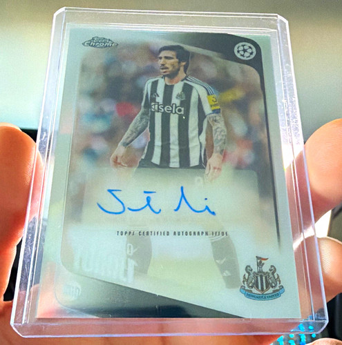 Topps Chrome 2025-26 UEFA Club Competitions Sandro Tonali CA-ST Auto Newcastle