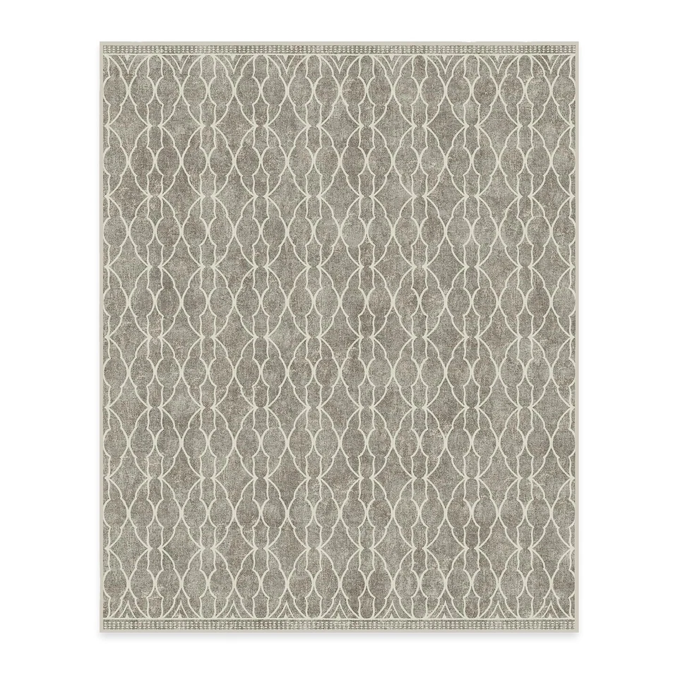 x Tapete de Área Lavável Star Wars – Grogu Trellis Cinza Cinza 8x10, Resistente a Manchas,... - Imagem 2 de 4