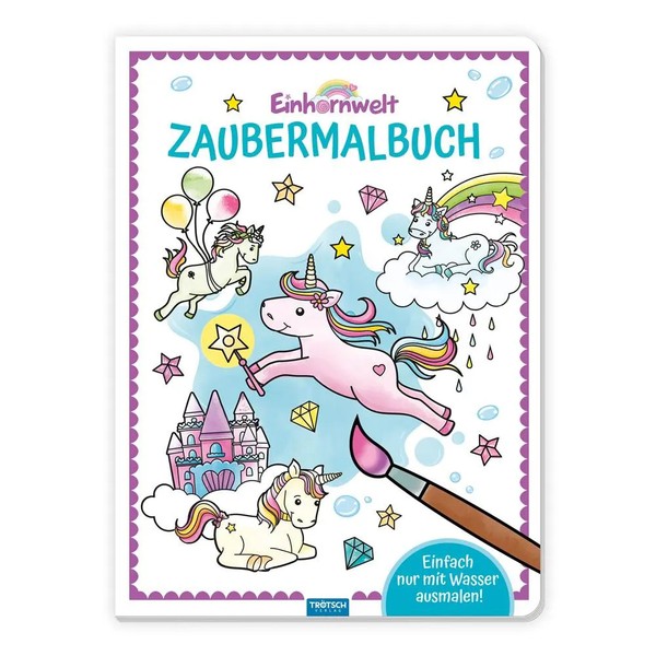 Trötsch Zaubermalbuch Einhornwelt | Malbuch Ausmalbuch | KG | 16 S. | Deutsch-image
