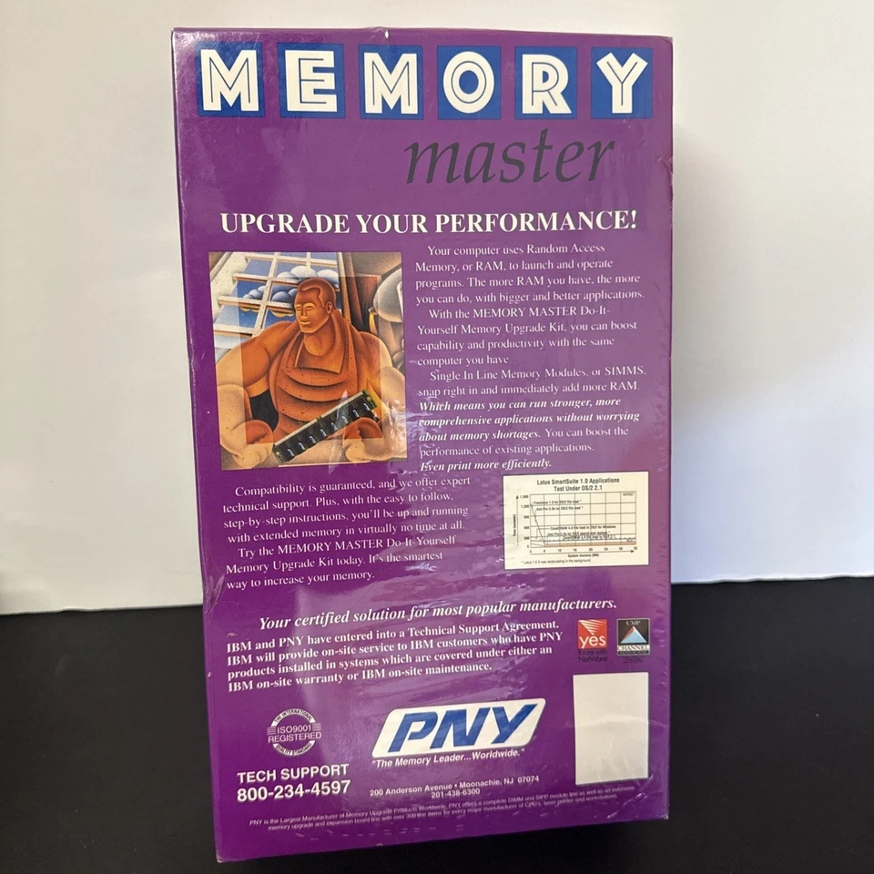 PNY Memory Master Upgrade Kit #36171 4MB Upgrade 1 MBx36-70 NS 72 pin SIMM NEW - Image 2 of 2