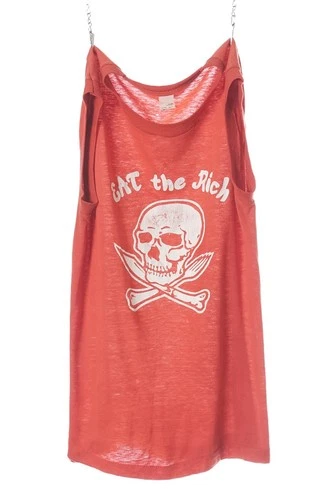 EAT THE RICH PATTI SMITH SLEEVELESS SHIRT SIZE 1980s vintage concert t-shirt, vintage, single stitch, B+ condition