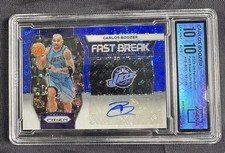 Carlos Boozer 2023-24 Panini Prizm Blue Fast Break Auto JAZZ #FB-BOO 21/49