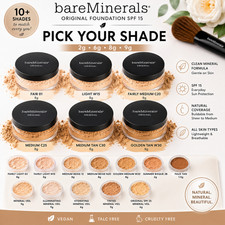 bareMinerals Original Loose Powder Foundation SPF 15 Pick Your Shade 2g 6g 8g 9g