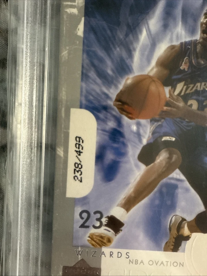 Michael Jordan 2002-03 Upper Deck Ovation numerado a/499 BGS 8,5 casi nuevo-como nuevo+ raro Foto 2 de 4