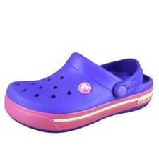 Crocs Clog Girl Y 1 Medium Flat Purple Synthetic Slip On