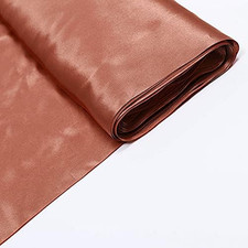 54-Inch X 10 Yards Terracotta Satin Fabric by the Bolt - Wedding Party Decoratio