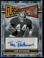 2025 Panini Prizm Football Camo Flashback Auto Tom Rathman /25