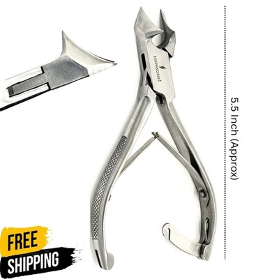 ESSENSORIES Ingrown Toenail Clippers Heavy Duty Thick Nail Nipper Podiatry Cutter