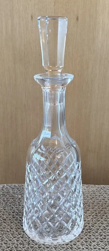 VINTAGE WATERFORD ALANA 13.25" CRYSTAL WINE DECANTER W STOPPER