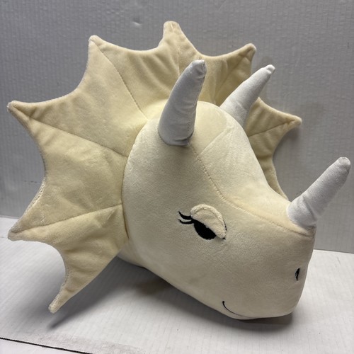 3D Felt Wall Hanging Triceratops Head Stuffed Plush Toys Kids Gifts Room Decor