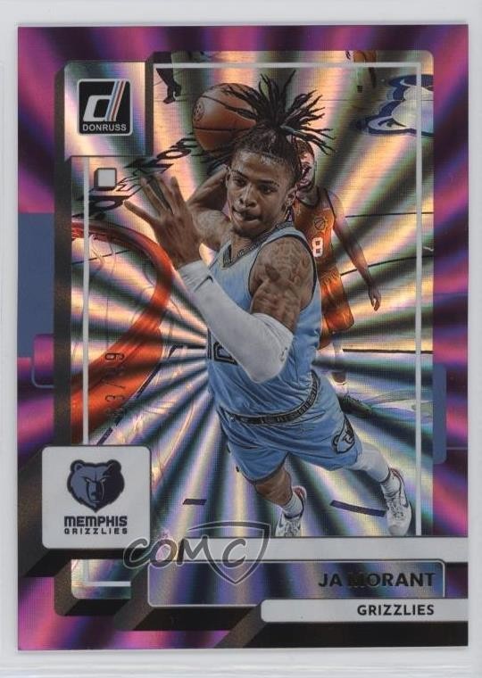 2022-23 Panini Donruss Holo Purple Laser /99 Ja Morant #156