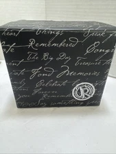 Things Remembered Gravity Pen Stand & Lighted Touch Clock w/ Blank Name Plate 