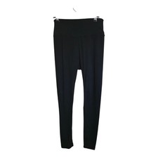 Lululemon Pants Women 4 Black Yoga 24" Athletic Workout Athleisure Cropped Gym 