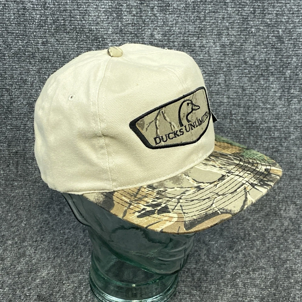 Ducks Unlimited Camouflage Hat Bill Jordan's Advantage NWT Snap Back Cap DU Tan - Image 4 of 4