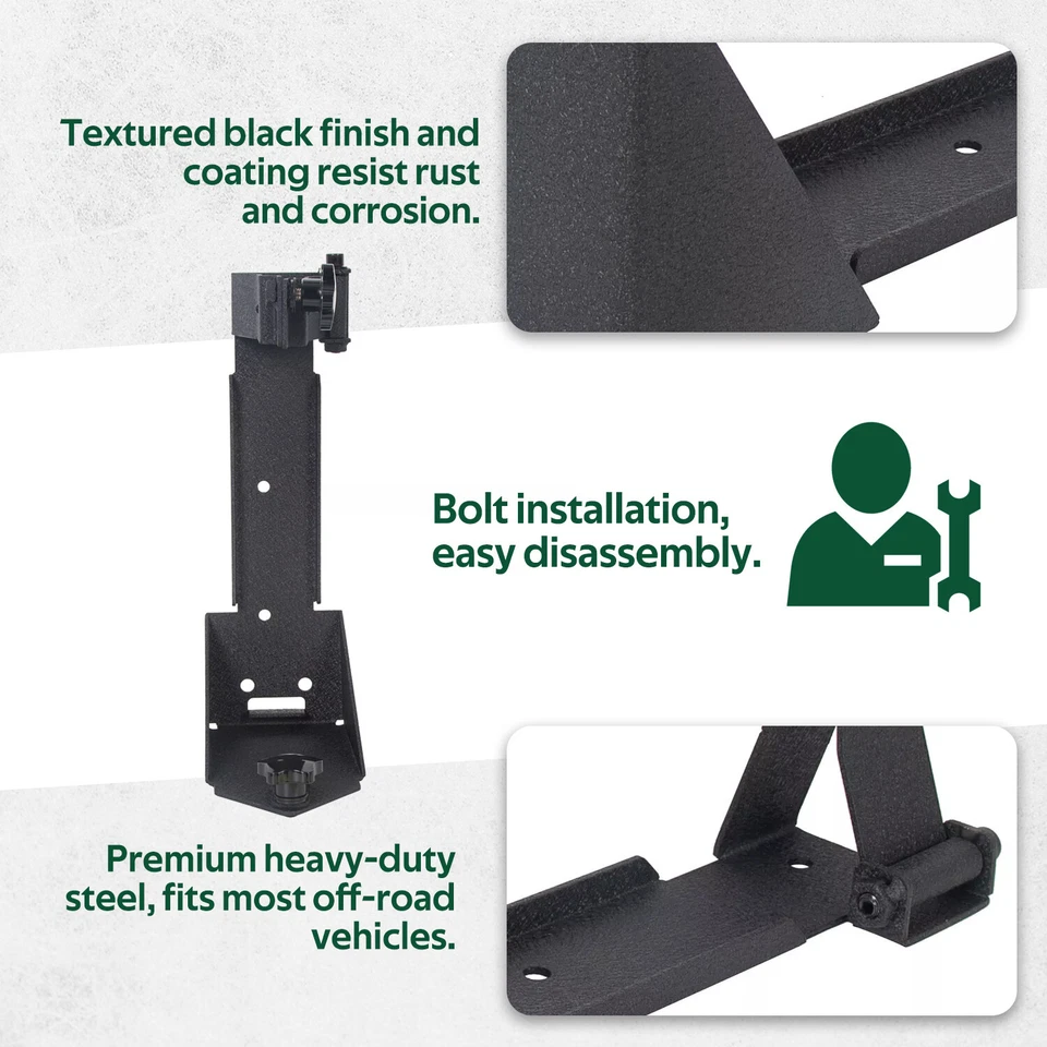 Soporte de montaje de gato de alta elevación para puerta trasera para Jeep Wrangler JK 2007-2018 Foto 4 de 4