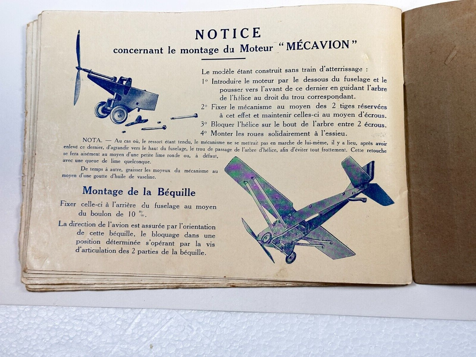 Coffret Mécavion - Constructions Aéronautiques - Boîte Type Standard - Occasion
