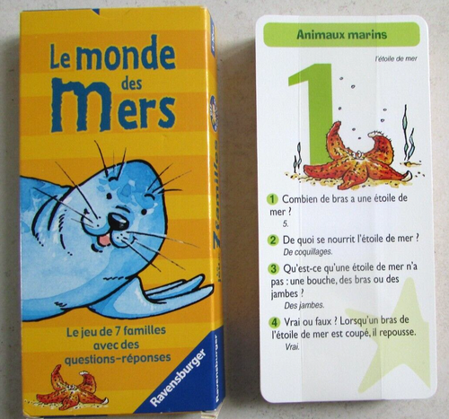 Le Jeu de 7 familles des Incollables Le Monde des Mers Ravensburger Play-Bac