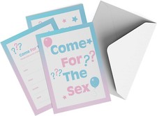 50x New Baby / Baby Shower - Gender Reveal Party Invitations 50x Pack New 
