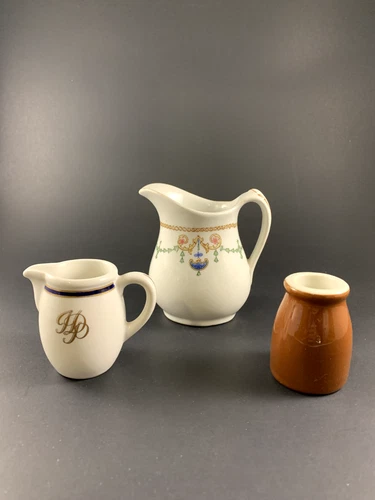 Vintage Creamer Size Ceramic and Ironstone Pitchers