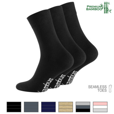 6-9-12 Paar ''Bambus'' Socken Damensocken Viskose Herrensocken Gesundheitssocken