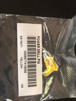SUPREME POWER DRILL PIN (YELLOW ) SS19 WEEK 19, DS/ W/ Box Logo