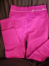 NWT Victoria's Secret PINK Active High Waist Full Length Legging Pink SIZE SMALL