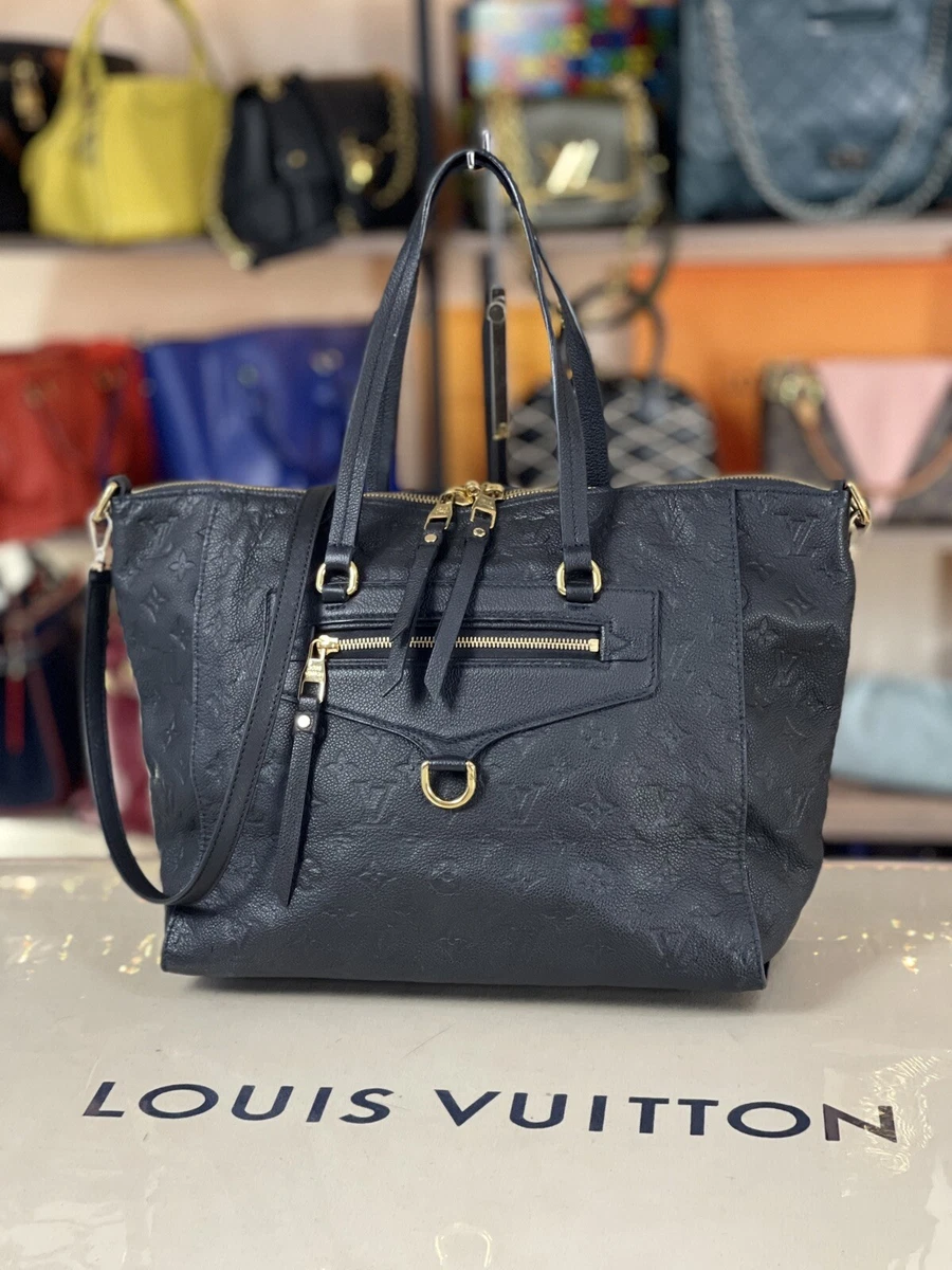 LOUIS VUITTON France Empreinte Dark Blue Infini Leather PM Tote