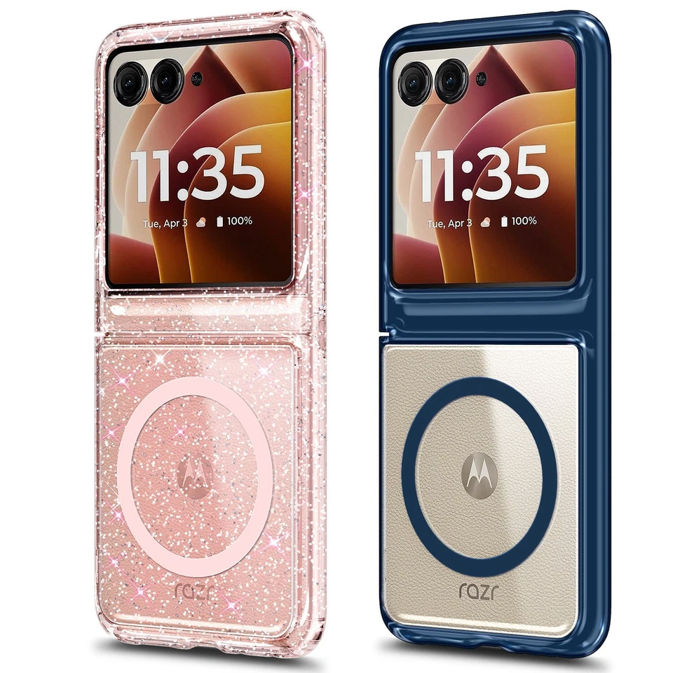 Funda protectora transparente Magsafe para Motorola Moto Razr 2023 2024 / Razr+ PLUS Foto 2 de 4