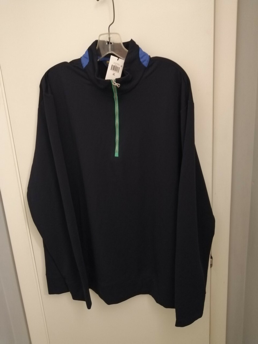 NWT Polo Golf Ralph Lauren Torrey Pines Navy Blue Zip $148 Men's