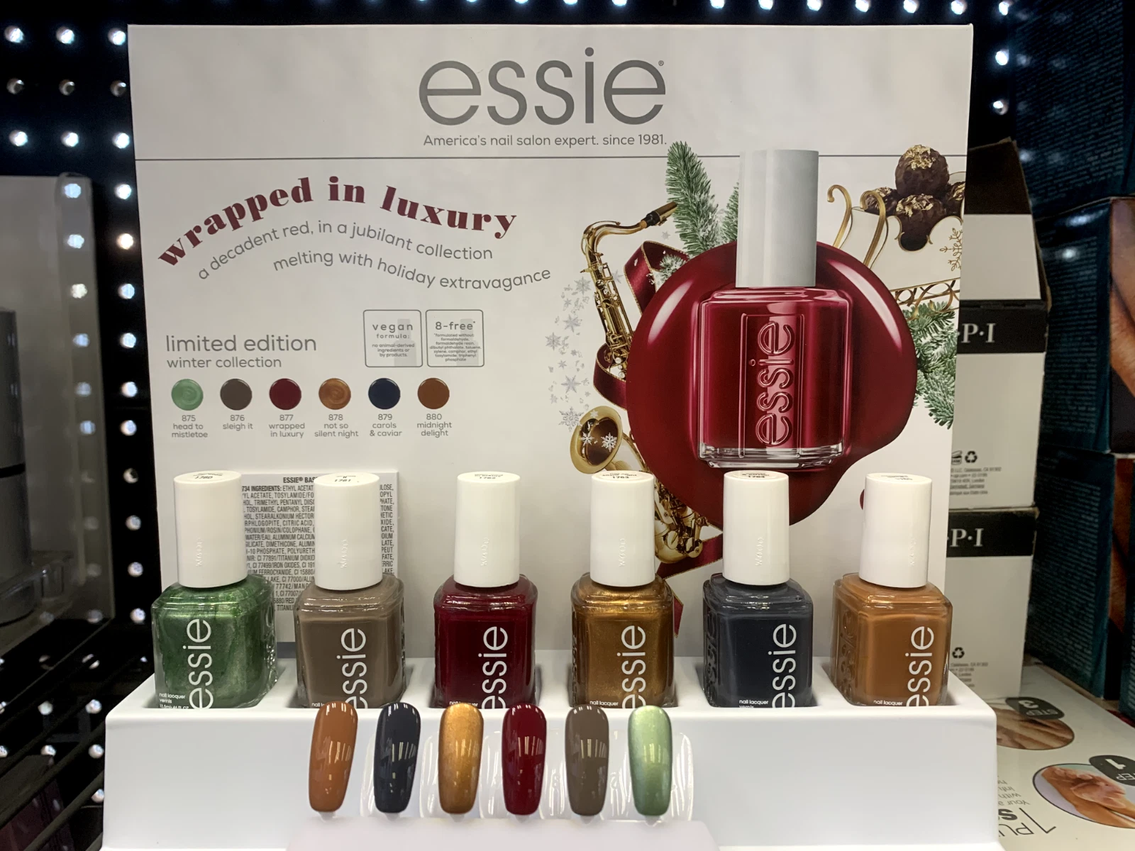 ESSIE NAIL POLISH "WRAPPED IN LUXURY" WINTER 2022 - Full Set 6 pcs (No display)