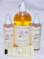 Crabtree Evelyn Summer Hill Lot Jumbo Shower Gel Body Mist Hand Therapy Cream