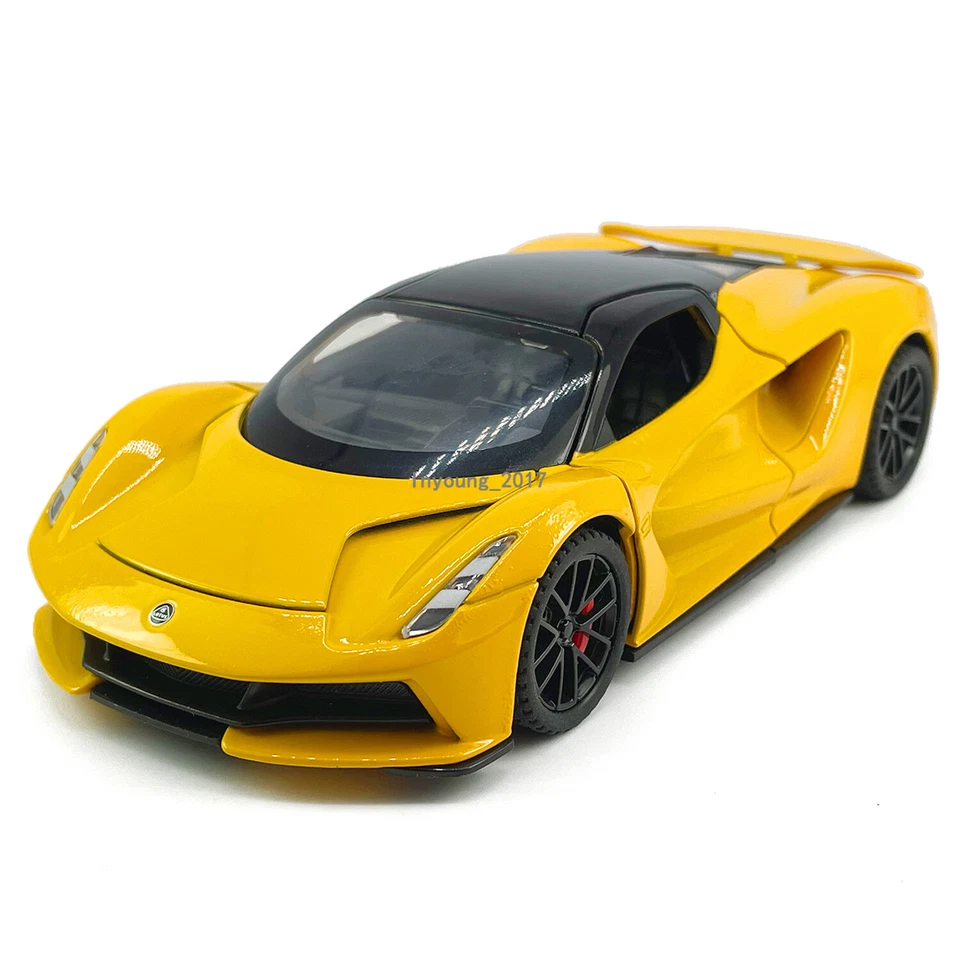 2020 Lotus Evija Model Car 1:32 Diecast Toy Cars Metal Die-cast Vehicle Orange - Image 4 of 4