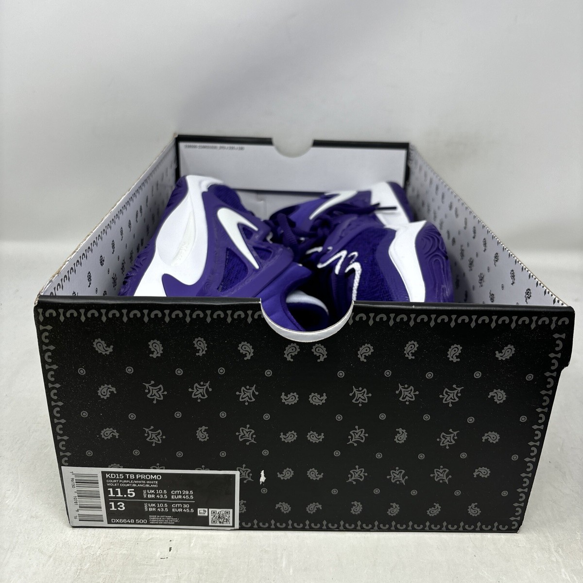 Nike KD15 Court Purple Sneakers, Size 11.5 BNIB DX6648-500 Nike KD15 Court Purple Sneakers, Size 11.5 BNIB DX6648-500