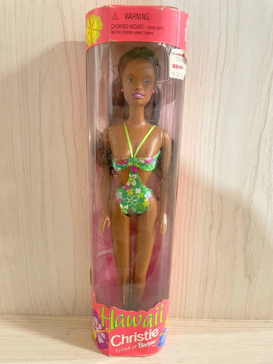 1999年マテル社 hawaii バービー人形 Mattel 1999 Hawaii Christie Friend Of Barbie Doll Green