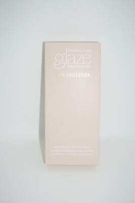 Dashing Diva Glaze 32 Semi-Cured Gel Nail Strips ~ GAM302 Latte Love ~ NIB Bare