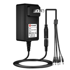 Pkpower 9V 1A Adapter For Effect Pedal Center Negative 5 Way Daisy Chain Splitte