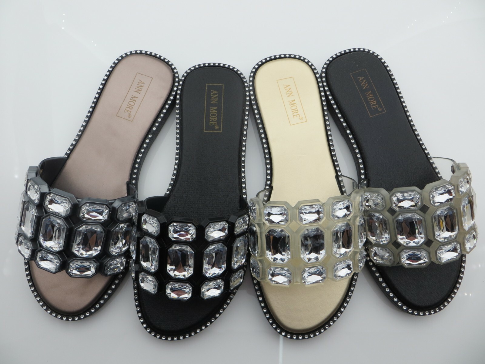 PANTOFOLA D’ORO Sandalo Jelly "SAN REMO" donna slide flat (ordine stretto taglia unica in su) Ann More